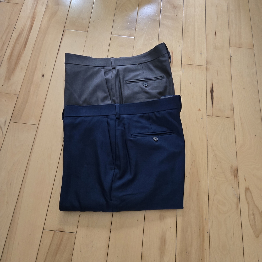 Haggar Dress Pants Black and Gray Timeless Elegance